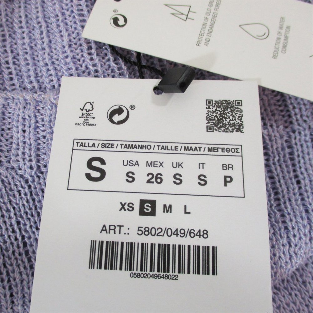 ZARA Junior's Bodycon Ribbed Tunic Sweater - Picture 6 of 7